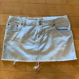 Abercrombie & Fitch Light Blue Corduroy Skirt Sz 8